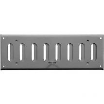 Pisla - Grille de ventilation à coulisse - En acier Gris - 400 x 100 mm