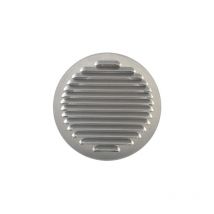 MEG - Grille d'ae'ration en aluminium 80 mm avec filet anti-insectes pour tuyaux 8 cm