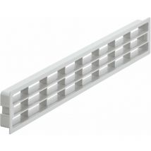 Grille de ventilation aération rectangulaire en plastique avec lamelles et clips de réglage à encastrer Multifonction Air Intérieur Extérieur Murale