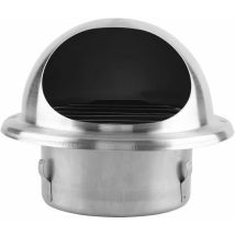 Grille De Ventilation, Bouche D'Extraction Inox Ronde Conduit Aérateur D'Air Grille De Ventilation Avec Un Filet Anti-Insectes