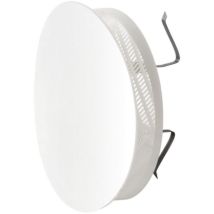 First Grille De Ventilation Ronde Esthe'tique 170 Mm Avec Re'gulation Du De'bit D'Air Blanche