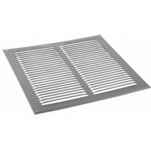 Grilles à auvents en aluminium brut - GA AL 250 x 250 - 6807 ANJOS - 6807