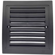 Monmobilierdesign - Lot de 3 Grille de ventilation plastique 140x140 mm Noir