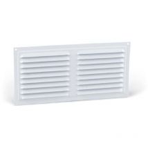 Inofix - Grille 100X200 Argent Horizontal - Grille d'aération rectangulaire horizontale
