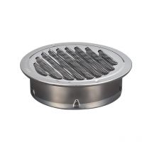Grille de ventilation ronde en acier inoxydable Grille de ventilation en métal de 100 mm Grille