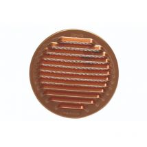 First - Grille de ventilation ronde encastrée en cuivre