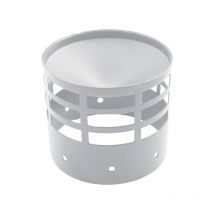 Cheminee grille d'evacuation ou aspiration acier inox d. 100 mm. conduit de cheminee pellet .