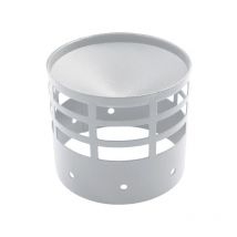 Cheminee grille d'evacuation ou aspiration acier inox d. 80 mm. conduit de cheminee pellet .