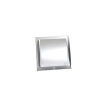 Nicoll - Grille de ventilation neolia design diamètre 100 imiitation Inox brossé