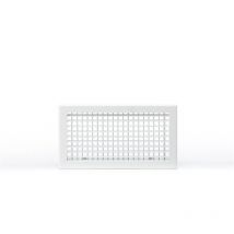 Grille double dEflexion 400x200 blanc mat