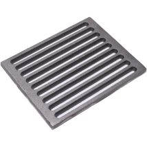 Fonderia Bongiovanni - Grille en fonte 24 x 19 x 1 cm pour cheminée, poêle, barbecue, fond pour cendres