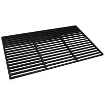 Grille en fonte Grille de barbecue en fonte Carrée Grille de barbecue Noir 42x28cm