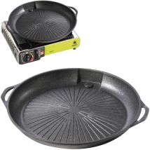 Grille et lèchefrite pour réchaud de camping à gaz et grill