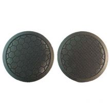 Adnauto - Grilles de haut-parleur compatible avec Seat Volkswagen - noir 165mm