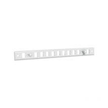 Econoname - Grille obturable aluminium prélaqué blanc 300 x 30, pose sur entaille 250 x 15 - gobl - GOBL250 GOBL250