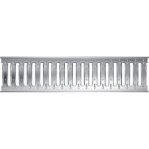 Grille passerelle 1 mètre en inox, Classe de Charge a 15 pour Passage piéton. Grille Compatible pour Les caniveaux Largeur 100 mm - MEA