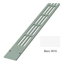 Renson - Grille plate - Vendu à l'unité - Longueur : 700 - Teinte : Blanc 9016 - Hauteur : 30 - Mortaise : 665X21