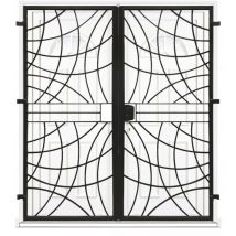 DMS - Grille porte Arcade -2 vantaux pour encadrure H=200 cm x L=130 cm (côte tableau)