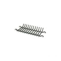 Hamea Home - Grille porte buche à crochets 12 barreaux en aciers à poser sur chenets pour cheminée foyer ouverts 78cmx38cmx10cm