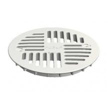 Grille Pvc Art Déco Blanche Diamètre 130mm Pour Siphon Purus