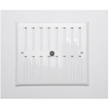 Fepre - Grille réglable aluminium 0.8 blanc 170x190mm