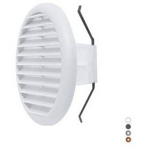 Grille ronde en matériau thermoplastique avec ressorts inclinables à 90°