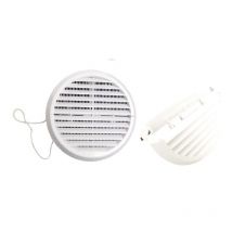 Grille ronde rabattable en ABS blanc