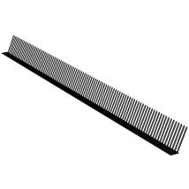 Grille stop piafs noire - Peignes pare-oiseaux 80mm x 1ml