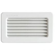First - Grille terminale à encastrer + moustiquaire 180 x 100 mm pour tubes Ventilation rectangulaire 120 x 60 / 150 x 70 mm Plast