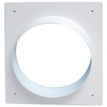 First Plast - Adaptateur 192x214mm pour grille d'aération sur tube Ø160mm