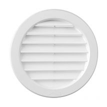 First Plast - Grille ventilation pvc + moustiquaire - ExtØ96mm -Tube 80mm