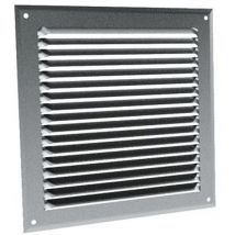 Anjos Ventilation - Grilles à auvents en aluminium brut - ga al 200 x 200 gam - 6815 anjos - 6815