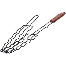 Grillgitter für Fisch, länglich, mit Griff