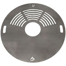 Feuerplatte d 80 cm Grillplatte für Feuertonne Planchaplatte Stahl 6 mm - Grillpeter
