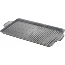 Grillplatte Heart Of Stone 50x30 cm – Antihaftbeschichtung – Induktionsgeeignet – Hergestellt in Italien