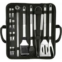 Rosemary - Grillutensilien, 20-teiliges Grillzubehör-Set, Edelstahl-Grillwerkzeug, Premium-Komplettzubehör für Outdoor-Grillutensilien als Geschenk