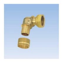 RetiGLISS Codo Tuerca Flotante Latón 3/4 - 16 - amarillo - Gripp