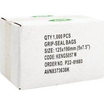 5'X7.1/2' Write-on Grip Seal Bags, Pk-1000 - Avon