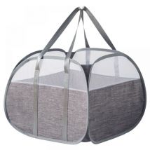 Serbia - gris) 505036cm 90 l Grand Panier à Linge Pop Up, Panier à Linge Pliable en Maille, Grand Panier à Linge Pop Up Panier à Linge Pliable avec