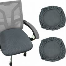 Gris foncé-2 PCS Housse Tabouret Rond Housses de Tabouret Universel Housse Assise Chaise Housse