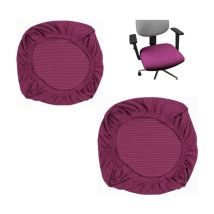 Violet-2 PCS Housse Tabouret Rond Housses de Tabouret Universel Housse Assise Chaise Housse