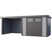 Telluria - Gris Galvanisé, 0,9 mm Épaisseur de paroi 238 x 656 cm
