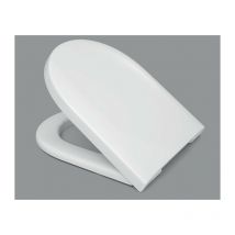 Hamberger - Grito wc Tube SoftClose Premium con vela de acero inoxidable C4302G White