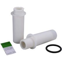 Grünbeck - Filtri di ricambio per filtro dell'acqua fs 1', confezione da 2 (50 μm con campana di protezione) (manicotto del filtro in tessuto non