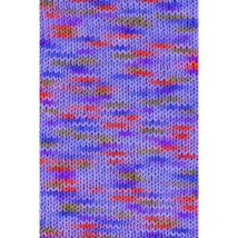 Wolle Cotton Quick print 50 g lila-grün-orange multicolor Handarbeit - Gründl