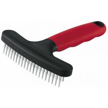 Gro 5850 Peigne à râteau à double rangée de dents écartées pour chiens à poil moyen et long. Variante gro 5850 - Misure: 11 x h 15.5 cm - - Ferplast