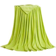 Große Grüne Fleecedecke, Queen-size, Weich Und Flauschig, Für Damen, Herren Und Kinder, Leichte Mikrofaserdecke Für Alle Jahreszeiten, 229 X 229 Cm