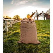 Große Jutesäckchen 80 x 50 cm - 2er Set - Natürliche Jutesäckchen zum Basteln, Deko, Garten, Geschenkboxen, Weihnachten, Partys