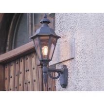 Große led Außenwandleuchte Laterne stehend, Alu Schwarz, Höhe 61cm
