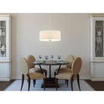 Große Pendelleuchte park avenue aus Stoff, 4-stufig höhenverstellbar, Ø46cm